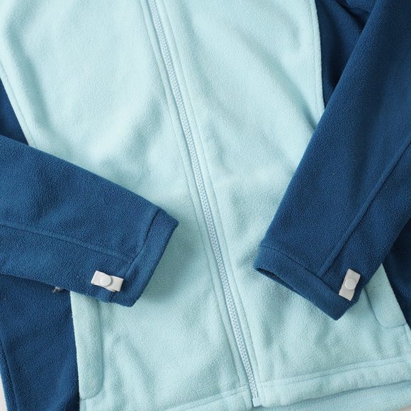 The North Face Full-Zip Fleece Jacket Outdoor Embroidered Logo Blue Women Size M - Picture 11 of 16